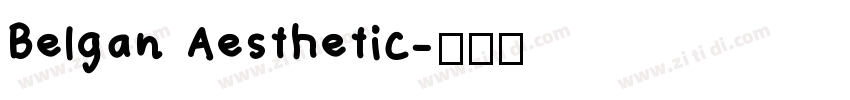 Belgan Aesthetic字体转换